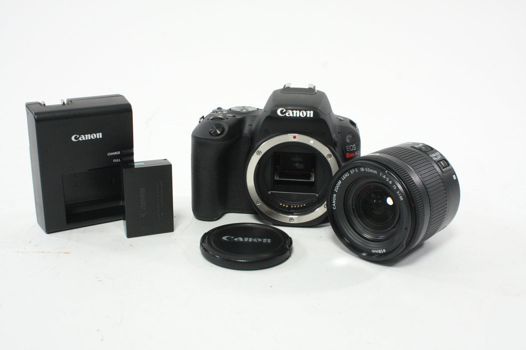 Canon EOS Rebel SL2 DSLR Camera with 18-55mm f/4-5.6 IS STM EF-S EF Mount Lens with a Shutter Count of 608