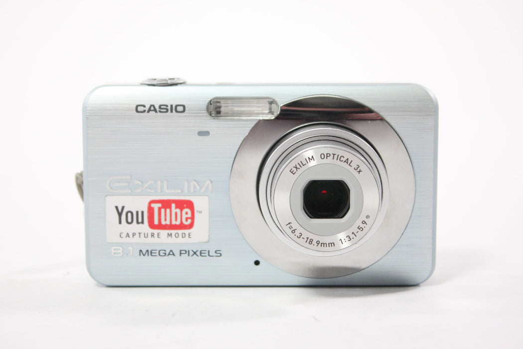 Casio EX-Z80A  Digital Point and Shoot Camera 3x Zoom 8.1mp (Light Blue)
