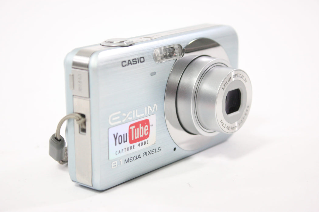 Casio EX-Z80A  Digital Point and Shoot Camera 3x Zoom 8.1mp (Light Blue)