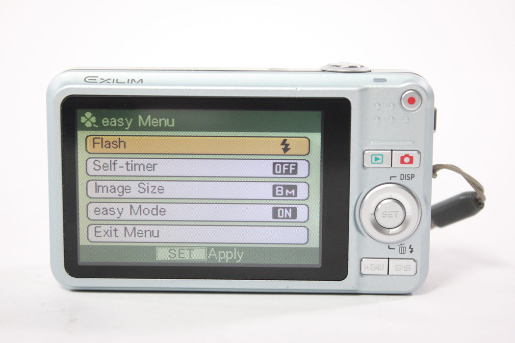 Casio EX-Z80A  Digital Point and Shoot Camera 3x Zoom 8.1mp (Light Blue)