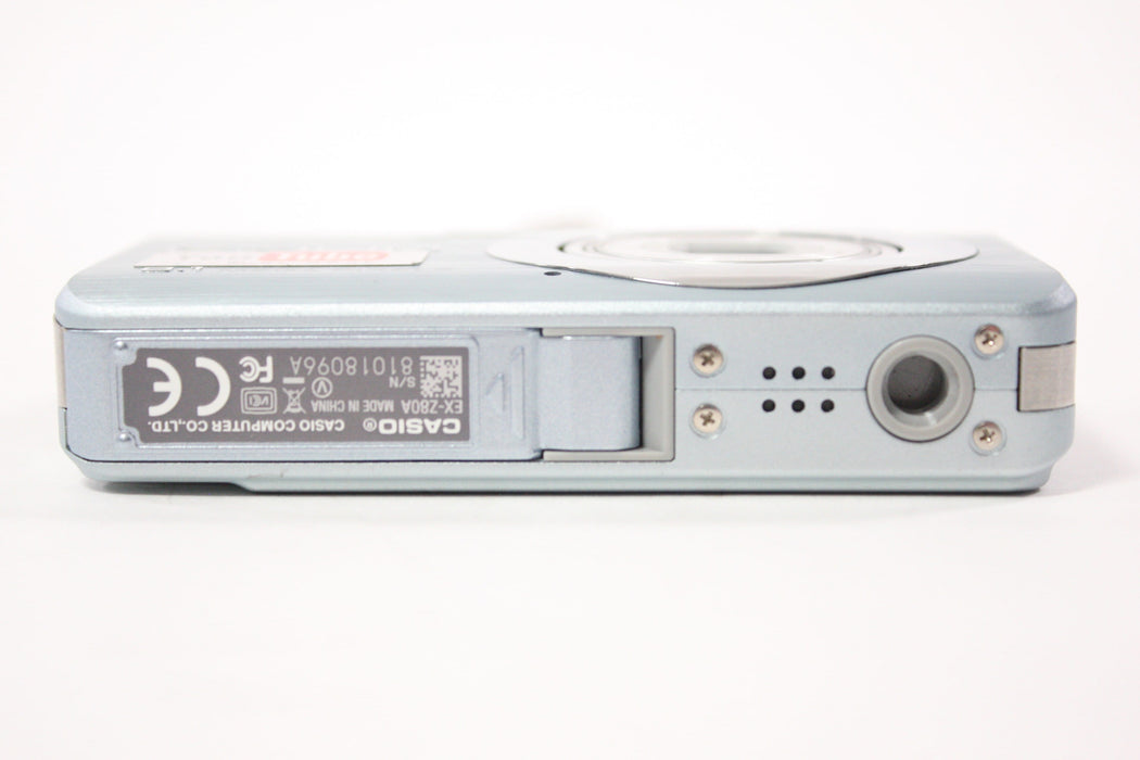 Casio EX-Z80A  Digital Point and Shoot Camera 3x Zoom 8.1mp (Light Blue)
