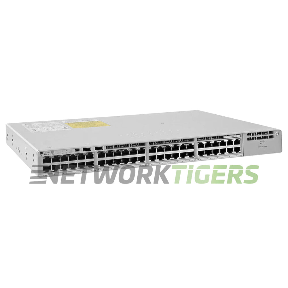 Cisco C9200-48PB-A 48x 1GB PoE+ RJ45 1x Exp Mod Slot Enhanced VRF Switch