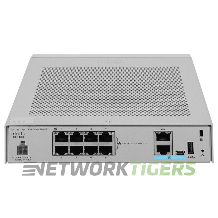 NEW Cisco FPR1010-ASA-K9 FirePower 1000 Series 2Gbps 8x 1GB RJ45 Firewall