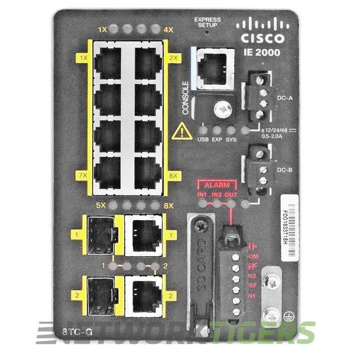 NEW Cisco IE-2000-8TC-G-E 8x FE RJ-45 2x 1GB Combo Switch