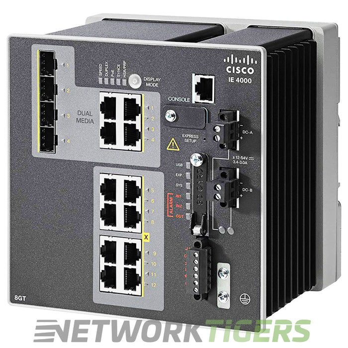 NEW Cisco IE-4000-8GT4G-E IE 4000 Series 8x 1GB RJ45 4x 1GB Combo Switch