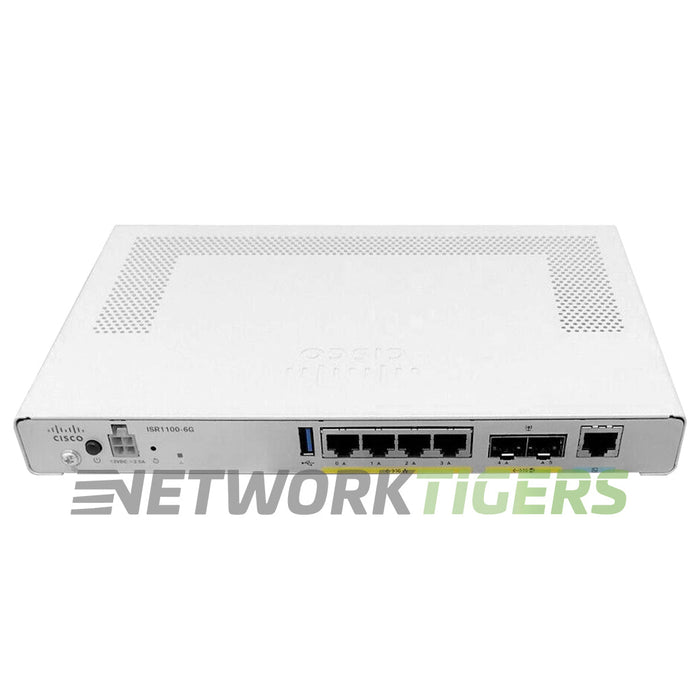 NEW Cisco ISR1100-6G ISR 1000 Series 4x 1 Gigabit RJ45 2x 1 Gigabit SFP Router