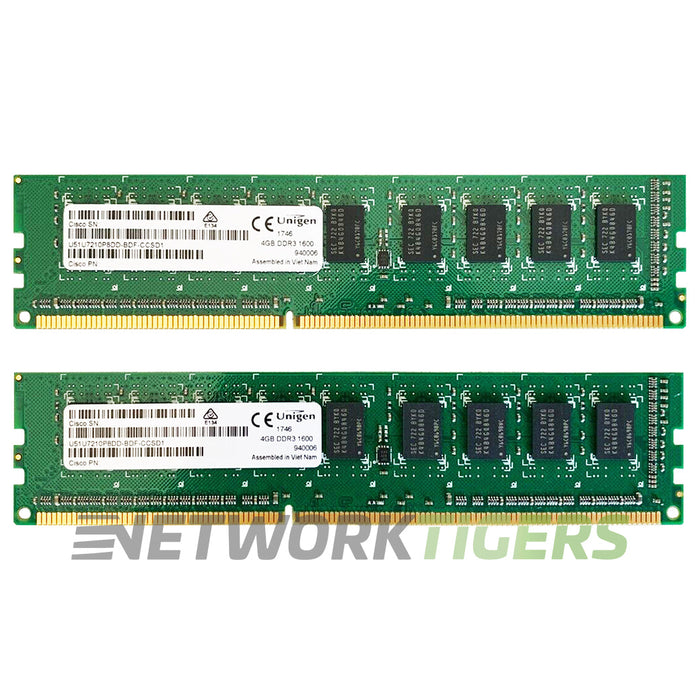 Cisco MEM-4300-4GU8G ISR 4000 Series Router 4GB to 8GB DRAM Memory Upgrade