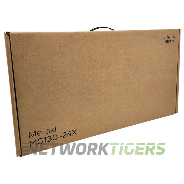 NEW Cisco Meraki MS130-24X-HW 24x PoE RJ45 4x 10GB Unclaimed Switch