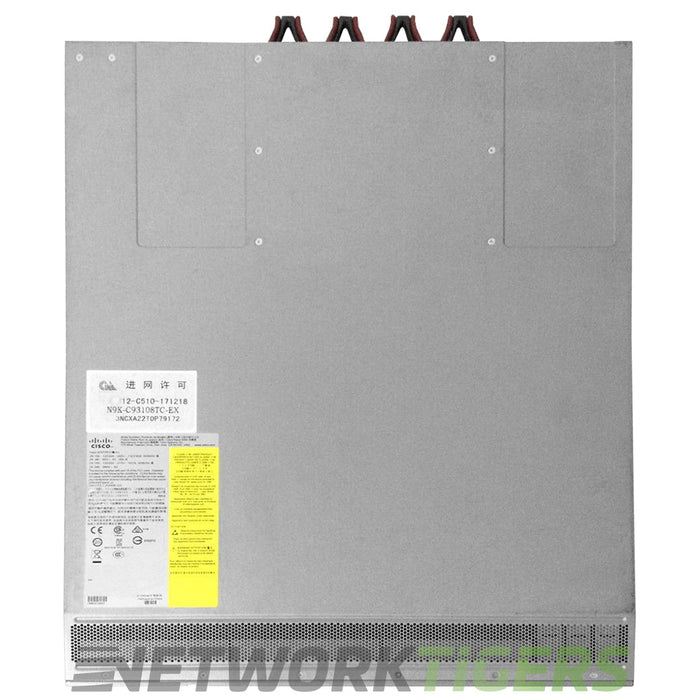 Cisco N9K-C93108TC-EX 48x 10GB Copper 6x 100GB QSFP28 Back-to-Front Air Switch