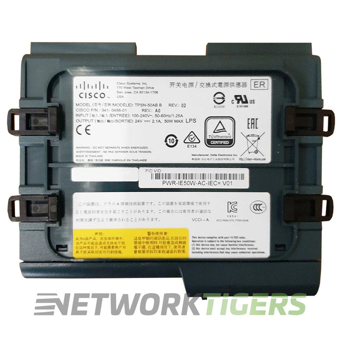 Cisco PWR-IE50W-AC-IEC Industrial Ethernet 3000 50W AC Switch Power Supply