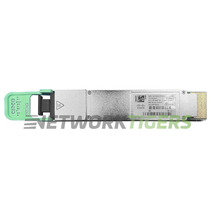 Cisco QDD-4X100G-FR-S 4x 100GB BASE-FR1 MPO-12 2km SMF QSFP-DD Transceiver