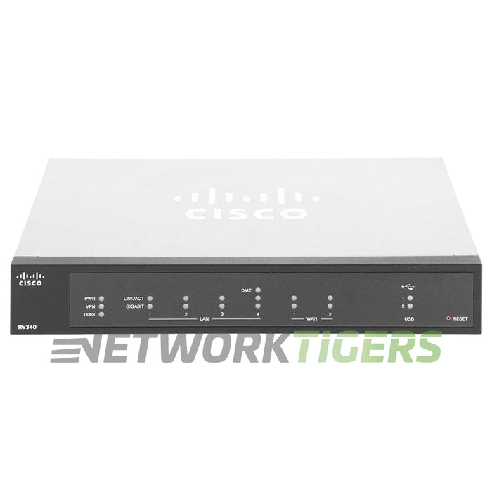 NEW Cisco RV340-K9-NA RV Series 2x 1GB RJ45 WAN 4x 1GB RJ45 LAN Router