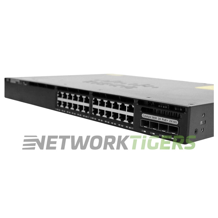 NEW Cisco WS-C3650-24PDM-L 24x 1GB PoE+ RJ45 2x 10GB SFP+ 2x 1GB SFP LB Switch