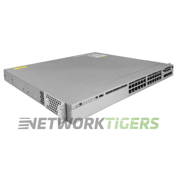 NEW Cisco WS-C3850-24P-E 24x 1GB PoE+ RJ45 1x Free Expansion Slot Switch