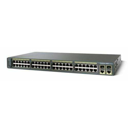 Cisco Catalyst 2960 48 Port 10/100 + 2 T/SFP Switch - WS-C2960-48TC-L