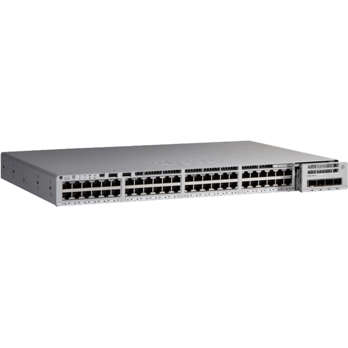 C9200-48PL-A - Cisco Catalyst 9200 Series Switch with 48 ports gigabit ethernet, Partial PoE+, Modular Uplink, Network Advantage license