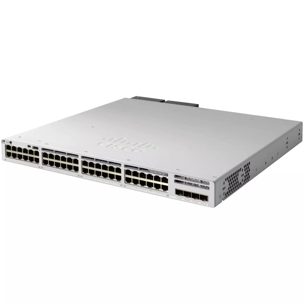 C9300L-48PF-4G-A - Cisco Catalyst 9300 switch with 48-port 1G copper, fixed 4x1G SFP uplinks, PoE+, and Network Advantage