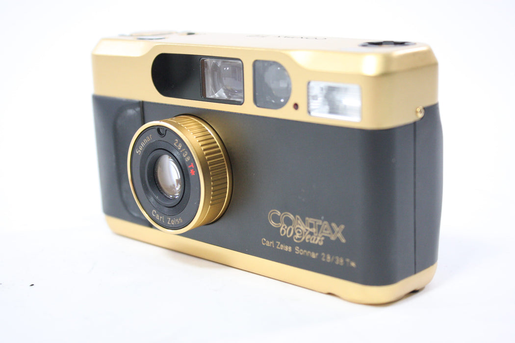 Contax T2 35mm Point and Shoot Camera (Gold, 60th Anniversary Edition)