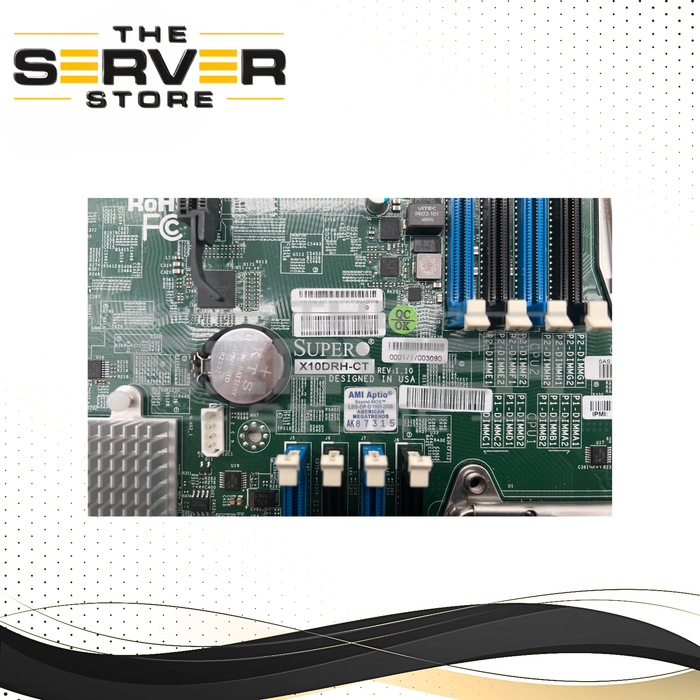 Supermicro Dual Xeon E5-2600 v3 v4 10GbE LGA2011-3 E-ATX Motherboard X10DRH-CT