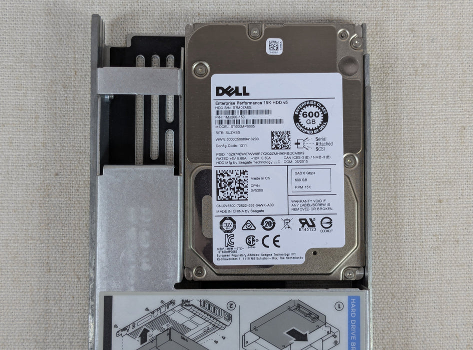 Dell V5300 600GB 15k 6Gb/s 2.5" SAS Hard Drive Seagate ST600MP0005