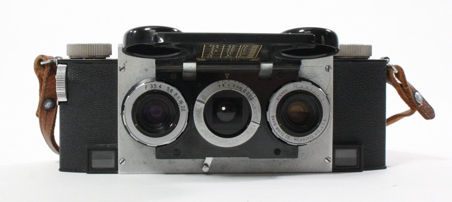 David White Realist Stereo Camera with Case