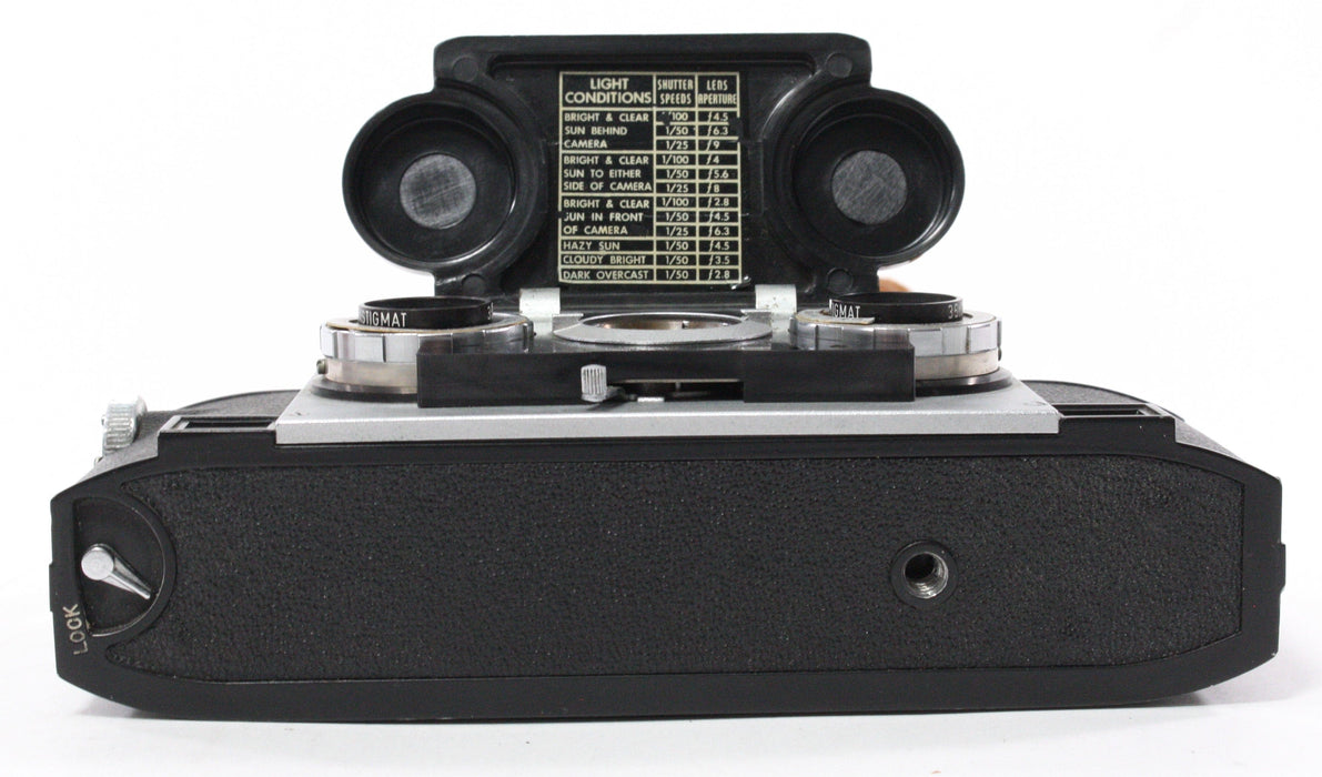 David White Stereo Realist Camera with Case/Flash