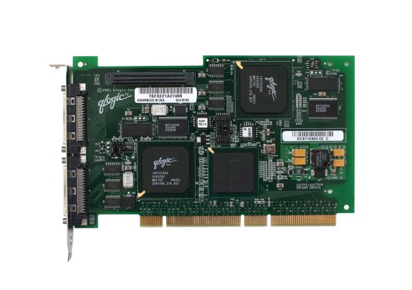 DC6110402-02 QLogic Dual Channel Differential PCI Ultra Wide SCSI Host Bus Adapter