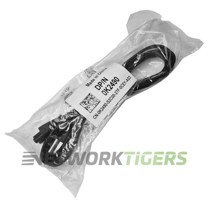 NEW Dell K2490 3-Prong Mickey-Mouse 6-ft Laptop Power Cord