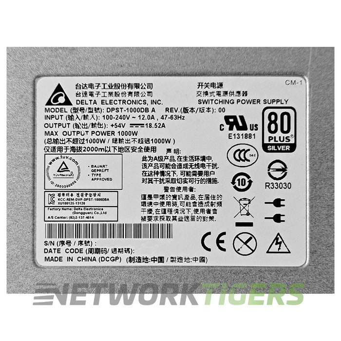 Dell N2024P N2048P 7024P 7048P Delta DPST-1000DB A Power Supply