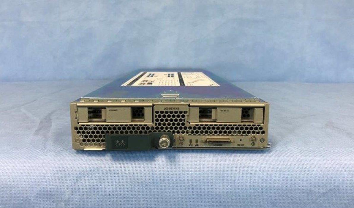 Cisco UCS B200 M3 Blade Server 2x 10 Core E5-2680v2 2.8GHz 128GB 2x 100GB SSD