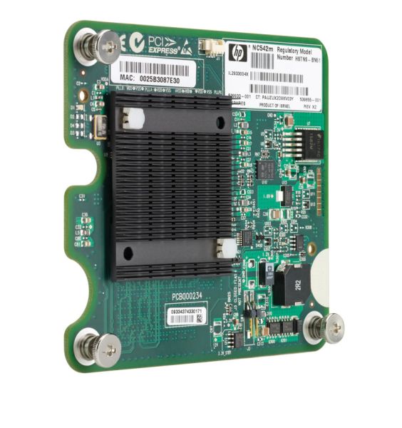 539933-001 - HP NC542M PCI-Express Dual Port Flex-10 10GbE Mezzanine Gigabit Ethernet Server Adapter for HP ProLiant c-Class BladeSystem