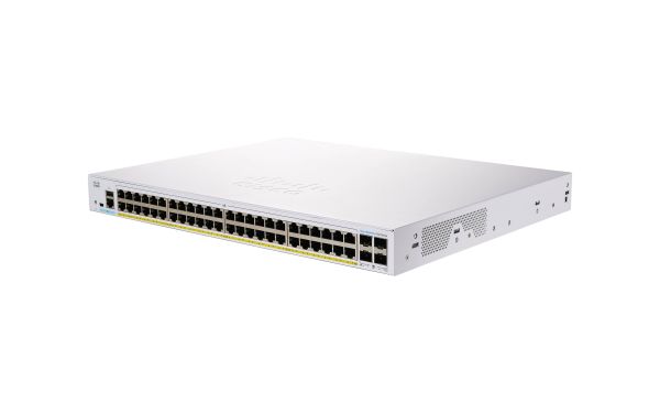 CBS250-48P-4X - Cisco Business 250 Series 48-Ports 10/100/1000BASE-T PoE+ Layer 3 Rack-mountable Managed Smart Switch with 4-Ports SFP+