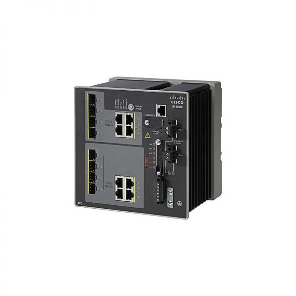 IE-4000-4TC4G-E - Cisco Catalyst IE-4000 Series 8-Ports 1GBASE-X SFP Layer 2 DIN Rail-mountable Managed Rugged Switch