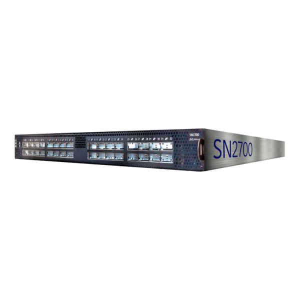 MSN2700-CS2F - Mellanox Spectrum SN2700 Series 32-Ports 100GBASE-X QSFP28 Layer 3 Rack-mountable Back-to-front Airflow Network Switch