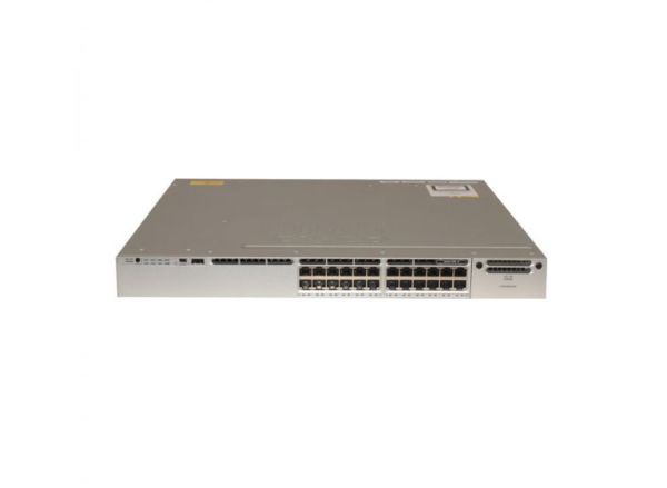 WS-C3850-24U-S - Cisco Catalyst 3850 Series 24-Ports 10/100/1000BASE-T UPoE Layer 3 Rack-mountable Managed Stackable Switch