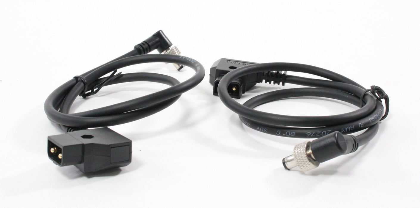 DTap to 2 Pin Male Power Cable for BlackMagic for Z Cam E2 (qty. 2)