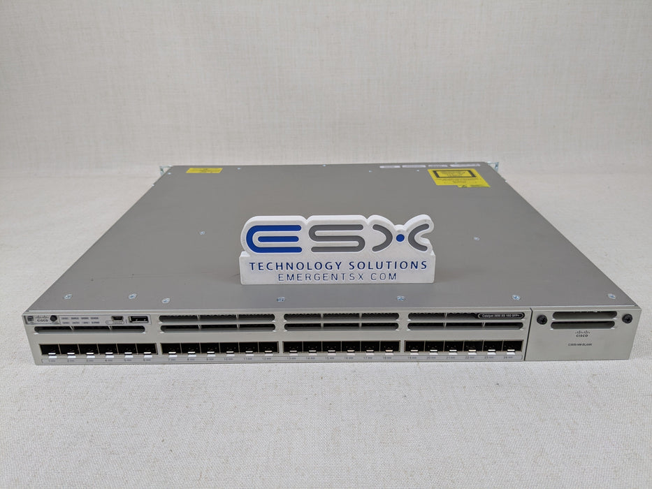 Cisco Catalyst WS-C3850-24XS-S 24-Port 10Gbe SFP+ L3 Switch 2x 715W PSU