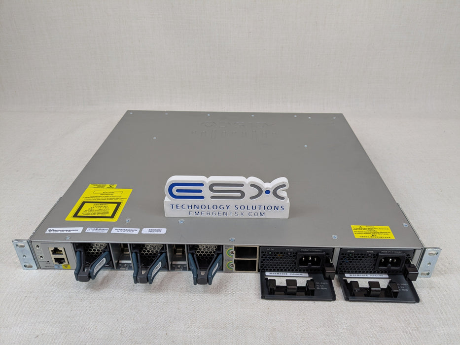 Cisco Catalyst WS-C3850-24XS-S 24-Port 10Gbe SFP+ L3 Switch 2x 715W PSU