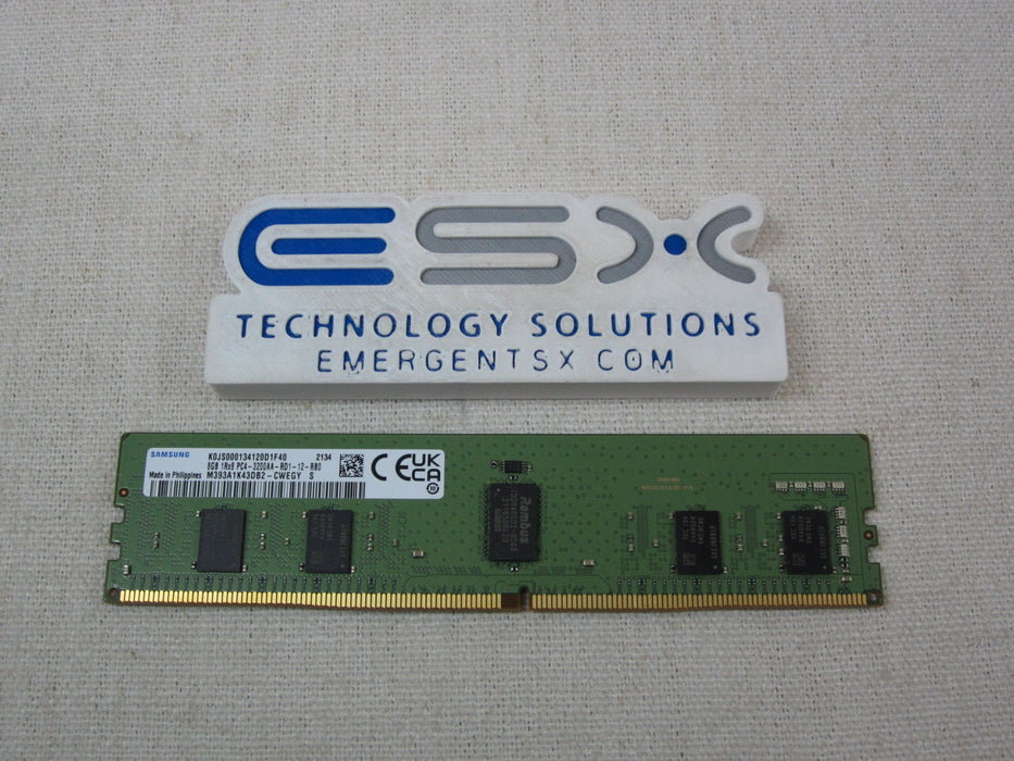 Samsung M393A1K43DB2-CWE 8GB 1Rx8 PC4-3200AA DDR4 ECC RDIMM