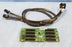 HP 2.5” 8-Bay SAS HDD Backplane 451283-002 w/ Cables-507690-001 - Lot of 2