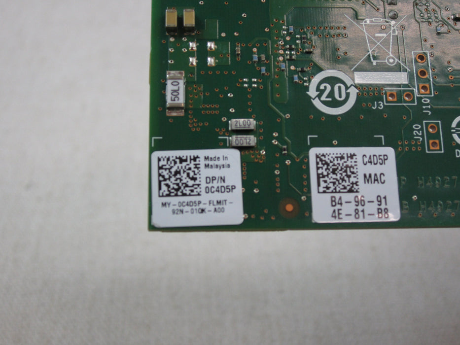 Dell C4D5P Intel X550-T2 Dual Port 10GBASE-T Network Adapter Low Profile