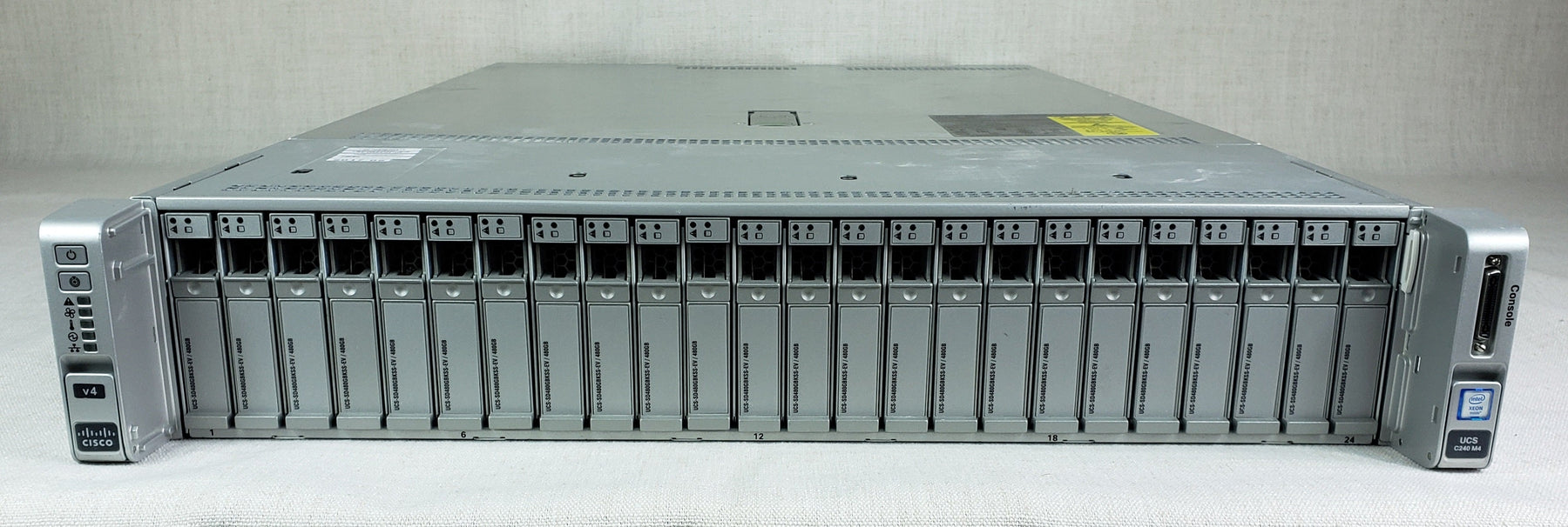Cisco UCSC-C240-M4SX 2U Server 2x 8C E5-2620v4 2.1GHz 128GB RAM 24x 480GB SSD