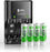 EBL 4 pack of 2800 mAh AA Rechargeable Batteries with Charger