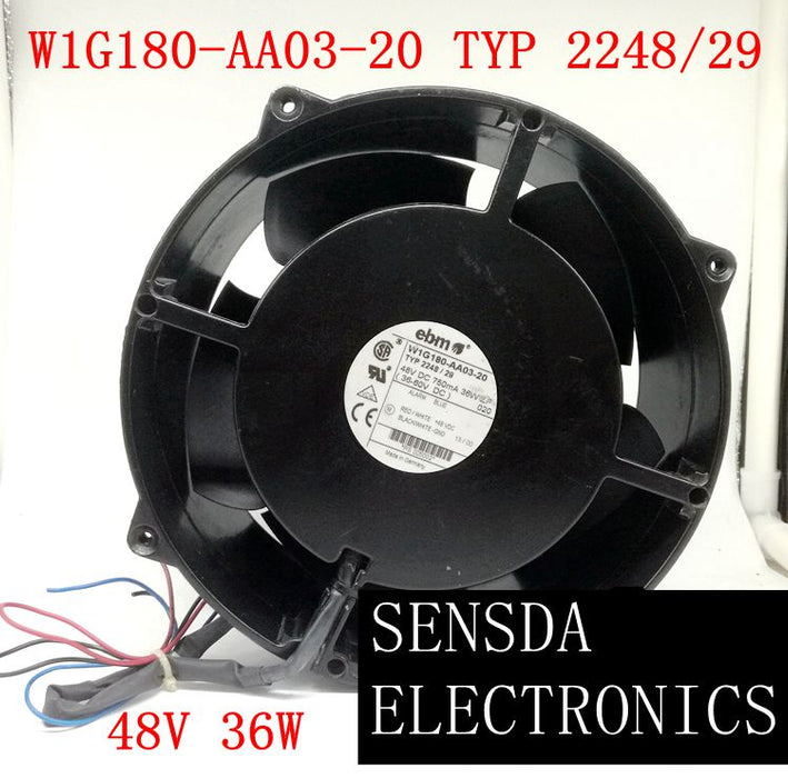 ebm-papst W1G180-AA03-20 48V DC Brushless Cooling Fan