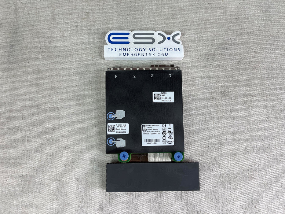 Dell Intel X710/i350 2x 10G SFP+ 2x GbE Network Daughter Card 6VDPG
