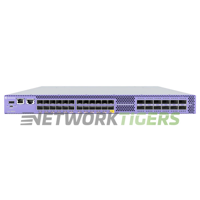 Extreme EN-SLX-9640-24S-AC-F 24x 10GB SFP+ 4x 100GB QSFP28 F-B Airflow Switch