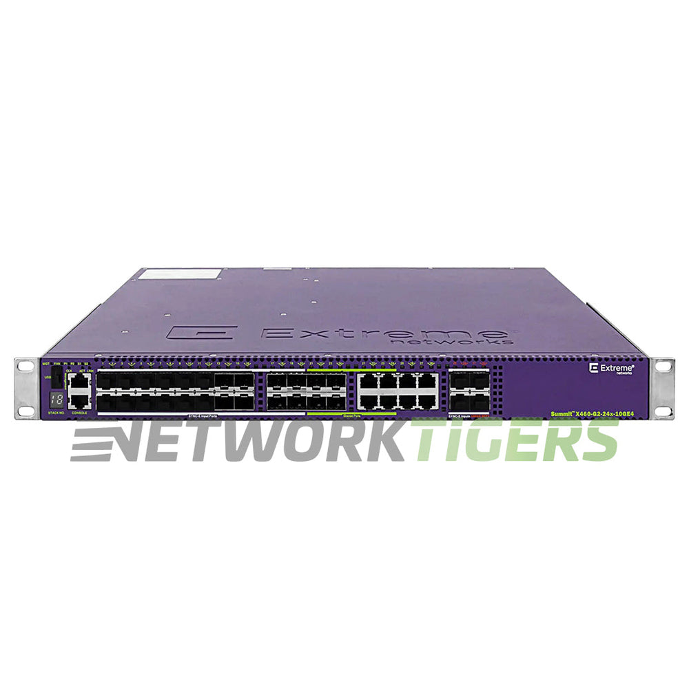 Extreme 16705 X460-G2-24x-10GE4 24x 1GB SFP 4x 10GB SFP+ Switch