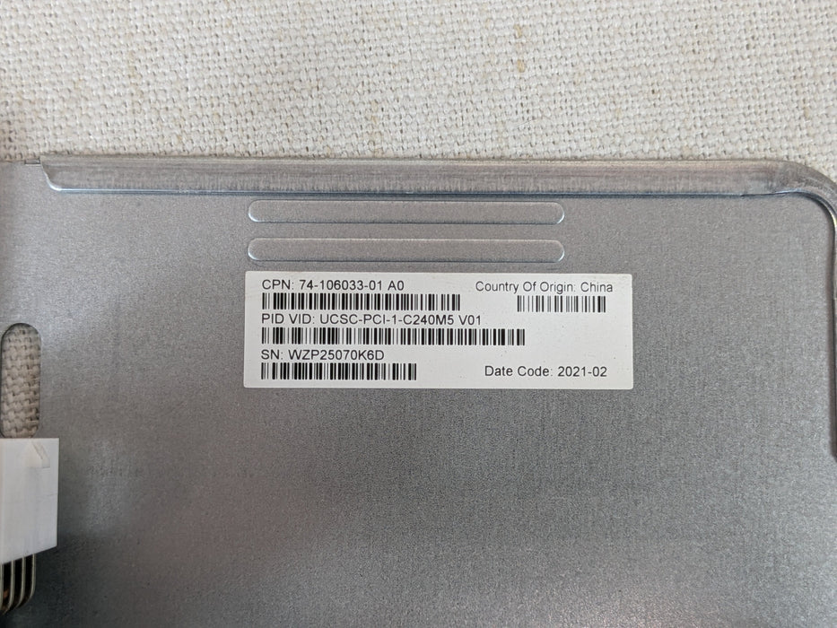 Cisco UCSC-PCI-1-C240M5 Riser 1 PCIe Card Assembly for UCS C240 M5