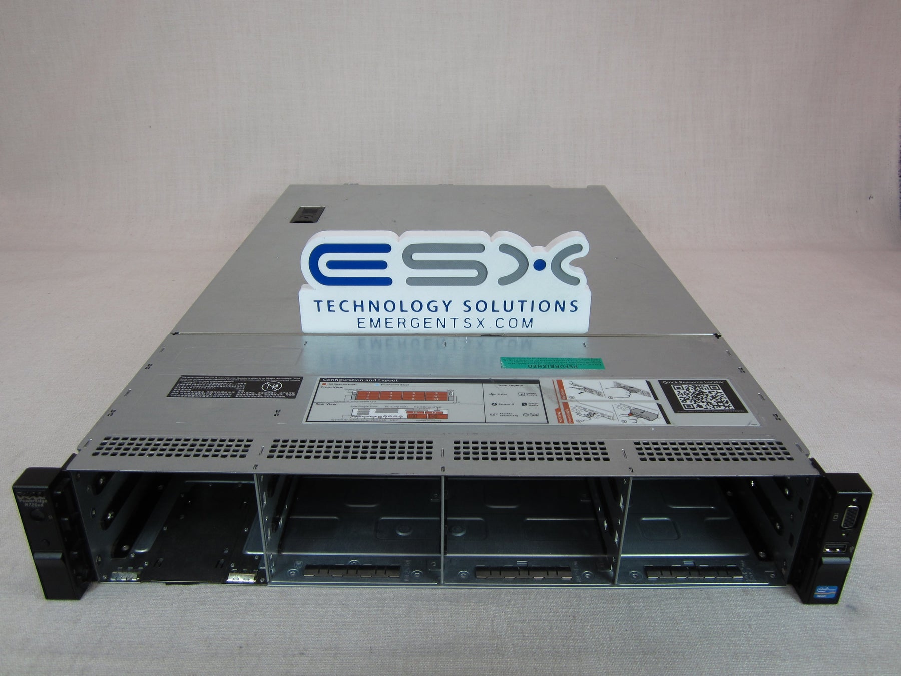 Dell OEM Poweredge R720XD 2U 12LFF Server 2x 8C E5-2650v2, 224GB, H710, 2x 1100W