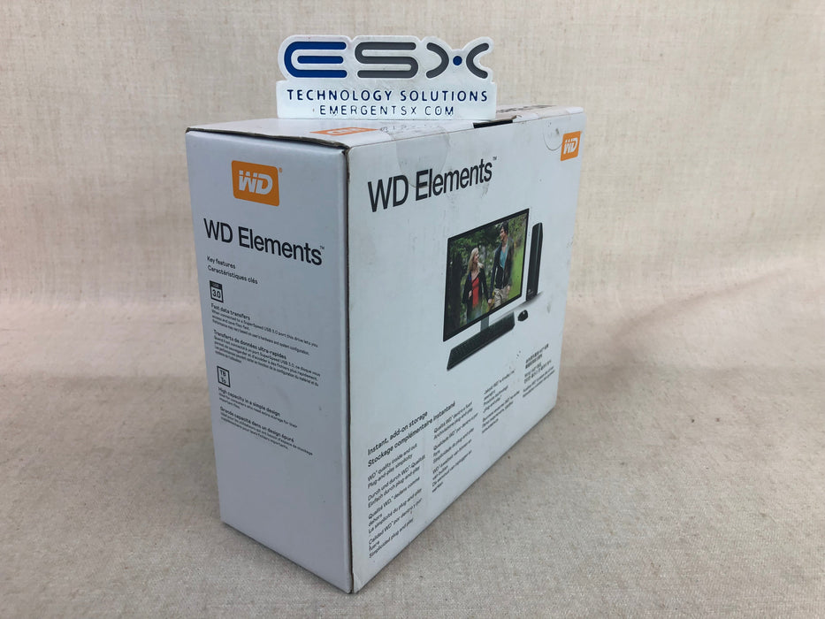 New Sealed Western Digital Elements 4.0TB External HDD, WDBWLG0040HBK-NESN